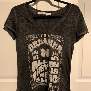 Dark grey v-neck t-shirt from Garage